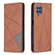 Чехол-книжка с кармашками UniCase Geometric Pattern для Samsung Galaxy M32 (M325) - Coffee - изображение 2