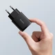 Сетевое зарядное устройство-адаптер Baseus Compact Quick Charger Type-C+USB 20W EU Black (CCXJ-B01) - изображение 4