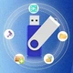 Флеш память USB KEXIN 16 GB Синяя - изображение 3