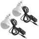 Ліхтар переносний Luxury 1902 T, 5W+22SMD, 2 лампи 3W, Power Bank, сонячна батарея, Чорний - зображення 4