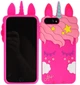 Чехол 3D Toy для Iphone 7 Plus / 8 Plus Бампер резиновый Единорог Pink - изображение 2