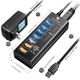 USB - хаб 3.0 Smartdelux 7-портовий алюмінієвий (SDU3-P4C3) - зображення 4