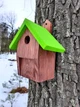 Синичник, скворечник, домик для птиц от "House_for_birds" Зеленый - изображение 1