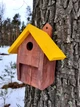 Синичник, скворечник, домик для птиц от "House_for_birds" Желтый - изображение 1