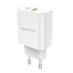 Сетевое зарядное устройство Borofone BA55A QC3.0+PD20W белое - изображение 1