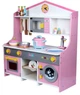 Деревянная игрушечная кухня Kitchen Set большая кухня детская с плитой и посудой MD 2259 - изображение 5