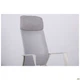 Кресло офисное Twist white 1150+70*620*610 Пластик/Текстиль, цвет Белый/серый AMF - изображение 7