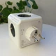 Розгалужувач на 5 розеток Allocacoc PowerCube Original з мережевим фільтром і заземленням, сірий, 1100GY - зображення 2