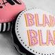 Подушка-пуфик круглая Blah Blah 35х35х7,5 см - изображение 3