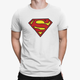 Футболка белая мужская с принтом "Superman" JHK T-Shirt 2XL 7001 (928_6) - изображение 1