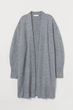 Кардиган H&M S серый меланж 2098635952 - изображение 1