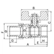 Кран американка EUROPRODUCT латунь 1" сталевий (617155) - зображення 3