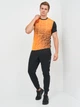 Футболка спортивная длинная мужская Joma Elite Viii 101929.108 M Черный/Оранжевый (8424309528973) - изображение 7
