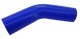 Патрубок силіконовий кут 135° - D=60 товщина = 4 мм (150 мм х 150 мм) силікон синій - зображення 1