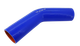 Патрубок силіконовий кут 135° - D=55 товщина = 4 мм (150 мм х 150 мм) силікон синій - зображення 1