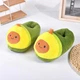 Капці кігурумі авокадо Kigurumi Домашні Зелені Плюшеві тканинні 35-43 (3088) - зображення 1