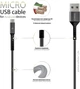 Кабель Intaleo CB1 USB-A to Micro-USB 1.2 м Black-Grey (1283126495649) - изображение 3