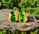 Серьги плаги WoodWork TUNNEL Double Green 48 мм Деревянные - изображение 5
