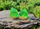 Серьги плаги WoodWork TUNNEL Round Green 26 мм Деревянные - изображение 8