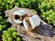 Серьги плаги WoodWork TUNNEL Round White Wood 28 мм Деревянные - изображение 10