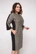 Платье "Алуста" (черный+серый) 50 (XL) - изображение 3