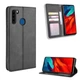 Чехол-книжка Deexe Retro Style для Blackview A80 Pro / A80 Plus - Black - изображение 2
