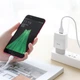 Сетевое зарядное устройство Hoco C72A + кабель Type-C Glorious Single Port Charger 1USB 2.1A White - изображение 2