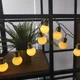 Гирлянда светодиодная лампы ретро на черном проводе 20 ламп 5см LED DL 7 метров теплый белый матовый SZ-1365-07 - изображение 7