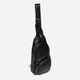 Сумка-слинг мужская кожаная Laras K105026 Черная (ROZ6400011279) - изображение 4