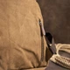 Рюкзак женский тканевый Vintage leather-20196 Коричневый - изображение 7