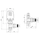 Термокомплект Icma 1/2" с антипротечкой угловой №KIT_1100+774-940+805-940 - изображение 2
