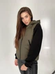 Жилет женский с капюшоном K&ML 026 M - L ( 46 - 48 ) Хаки ( 026 - 04 ) - изображение 4