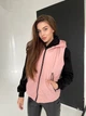 Жилет жіночий з капюшоном K&ML 026 XS - S ( 42 - 44 ) Рожевий ( 026 - 03 ) - зображення 2