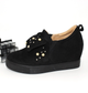 Комфортные слипоны на скрытой танкетке Awar 6186 BLACK 37 23.5см черный - изображение 6