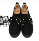 Комфортные слипоны на скрытой танкетке Awar 6186 BLACK 37 23.5см черный - изображение 7