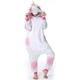 Женская кигуруми пижама взрослая и подростковая Kigurumi Единорог мерцающий Белый с розовым L 165-175 см. (1013) - изображение 1