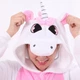 Пижама кигуруми Kigurumi Единорог с крыльями Белый с розовым XL 175-185 см. (1012/2) - изображение 4