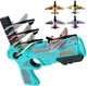 Детский игрушечный пистолет катапульта запускающий самолетики Eys Toys Air Battle K 5000 Бирюзовый - изображение 2
