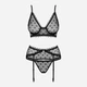 Эротический комплект женский Obsessive Astralya set S/M Черный (5901688231876) - изображение 4