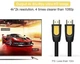 Кабель Ugreen HD101 HDMI Round Cable 1.5m (Yellow/Black) (UGR-10128) - зображення 5