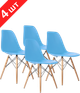 Комплект стульев GT Racer X-D10 Blue (4 шт) - изображение 1