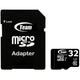Карта памяти TEAM 32 MicroSDHC UHS-I + SD адаптер для ноутбука камеры смартфона (K/OPT2-1551-3385) - изображение 1