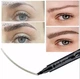 Водостійкий олівець для брів Tint My 4 з мікроблейдінговим ефектом 02 Dark brown 5г - зображення 3