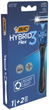 Станок для гоління чоловічий BIC Flex 3 Hibrid з 2 змінними картриджами (3086123519114) - зображення 1