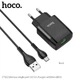 Адаптер сетевой HOCO Micro USB cable Glorious charger set C72Q |1USB, QC3.0/FCP/AFC, 3A, 18W| - изображение 1