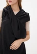 Трикотажная накидка-безрукавка с поясом Подіум Triel 27920-BLACK S Черный - изображение 4