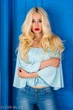 Женская блузка Подіум Rene 21289-BLUE L Голубой - изображение 1