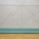 Гнучкий самоклеючий плінтус / багет Sticker Wall 2350х80мм бірюза - зображення 1