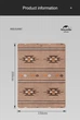 Туристичний килимок для пікніка і дома (вовняна ковдра) Naturehike 200x150 см Khaki - зображення 4