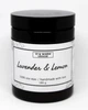 Ароматическая свеча соевая VI & Warm Lavender and Lemon лаванда в сочетании с сочным лимоном стекло коричневый 180г (LLD180) - изображение 1